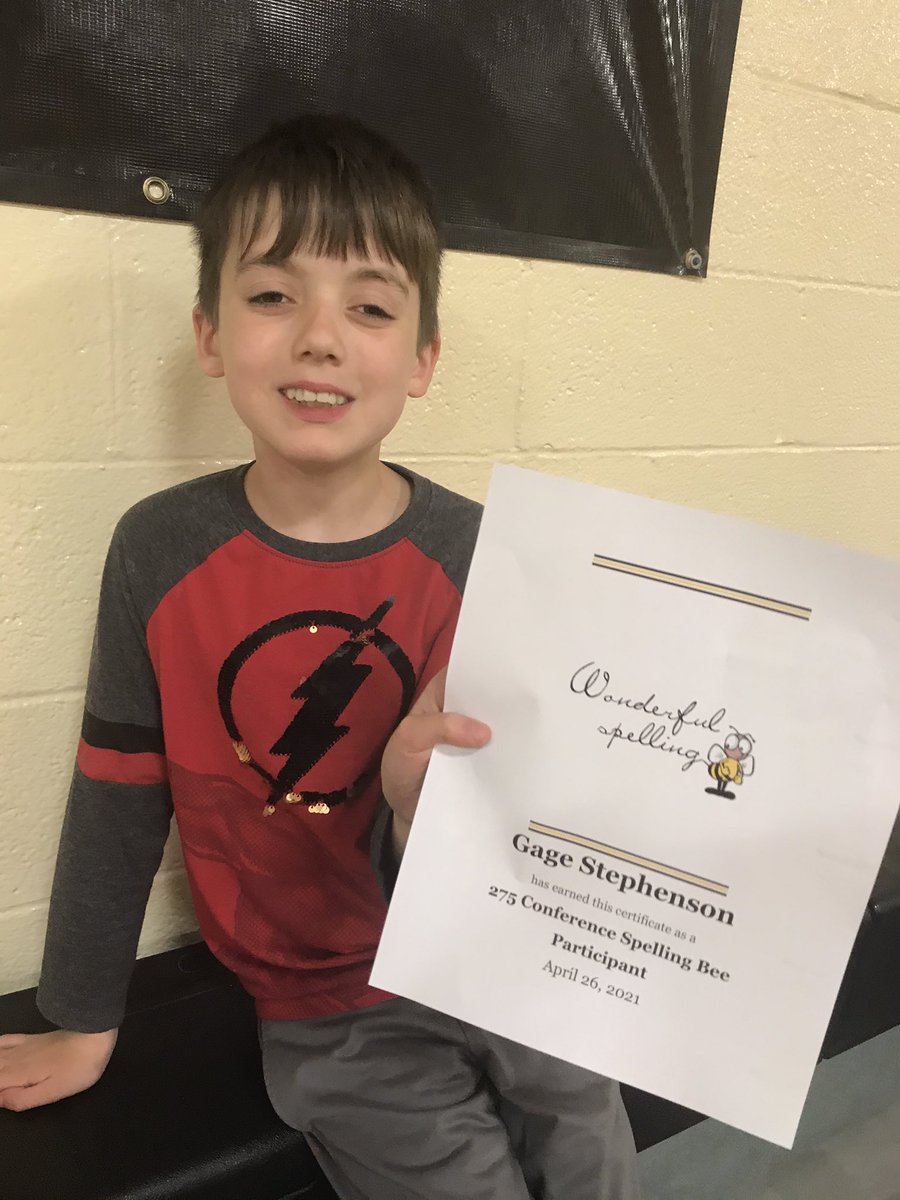TerryRunde's tweet photo. These two BlueJays represented Northeast Nodaway in the 275 Conference Spelling Bee yesterday. Way to Go Chase &amp; Gage! @NENbluejays https://t.co/evyrXNzdMx