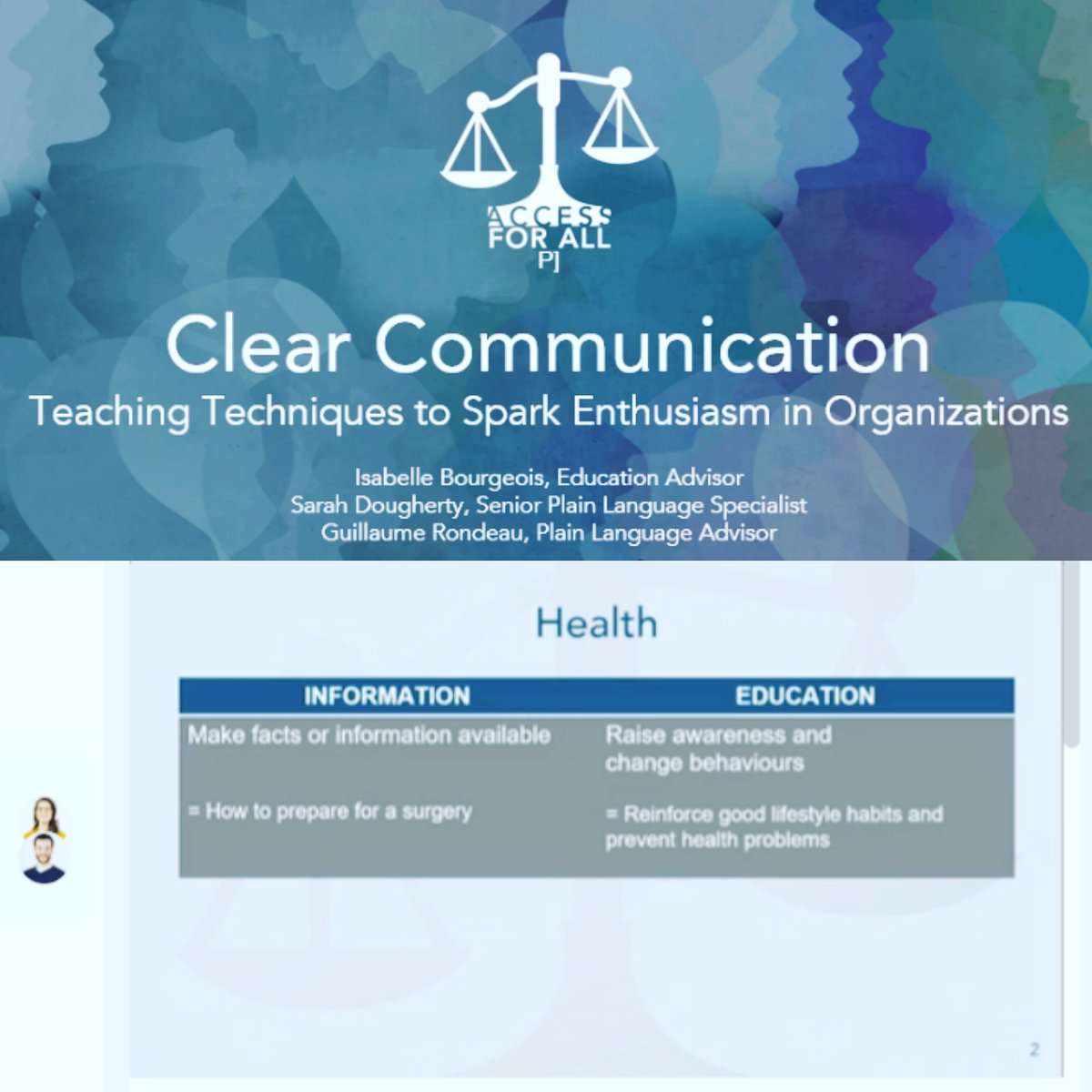 roxanatraduc's tweet image. Second workshop in #accessforallconference.
Impactful clear communication workshops. Best practices and tools to spark enthusiasm among participants.
#motivation #teachingtechniques #plainlanguage #traductor