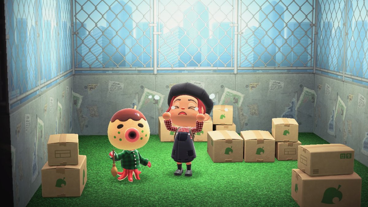 lauxcrossing's tweet photo. Hoy está Paulino en cajas. Quien quiera que se mude a su isla que me escriba, me da mucha pena :( #ACNH #VecinoEnCajas #VillagerInBoxes https://t.co/jxoKdEtC4a