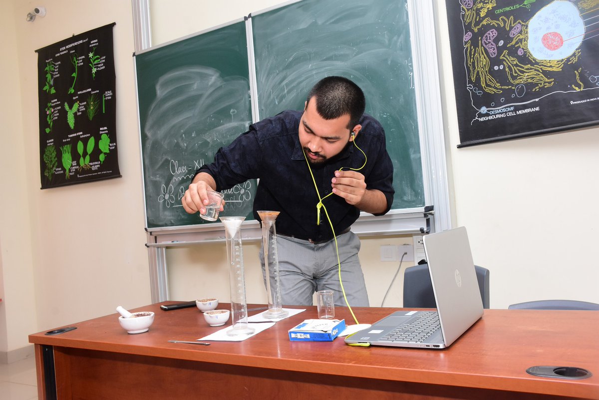 SAI_Edu_In's tweet photo. Soil percolation explained
Biology online lab class was conducted on April 26, 2021 for the Class XII students of SIRS, where they calculated the Percolation rate in different soil samples collected from garden and roadside soil.
#LabClasses
#ExperientialLearning
#SAIOnline https://t.co/u5WgtLTvMa