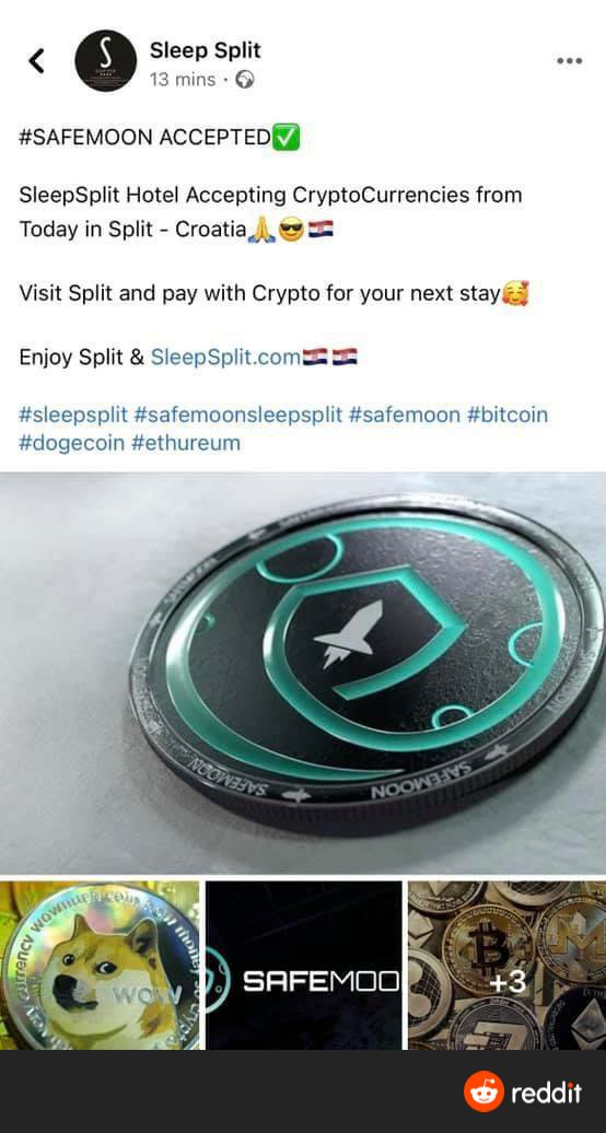 CryptoNewsNet_'s tweet photo. SAFEMOON being accepted at hotels in Crotia. Fill. Your. Bags. @safemoon https://t.co/0BV24lZ3Ds