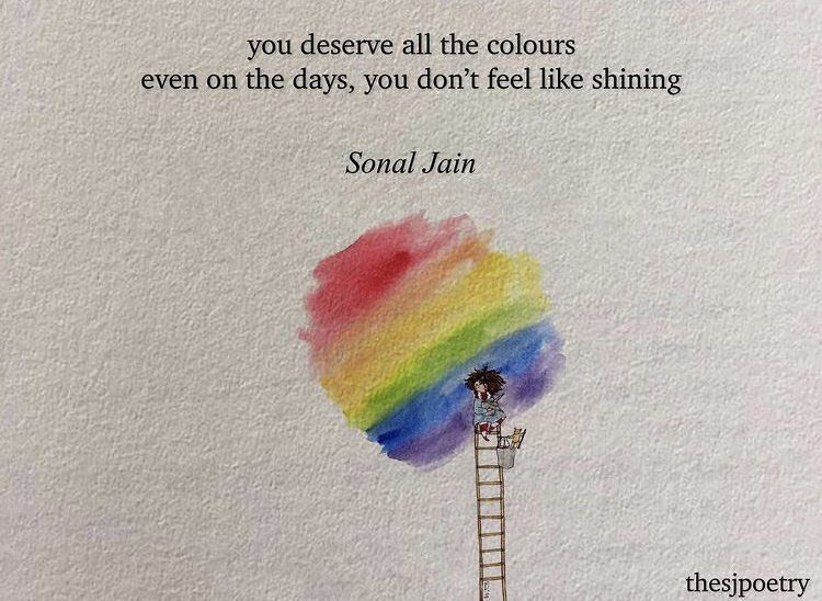 You deserve all the colours. Even on the days you don’t feel like shining ✨🌈 today, the community is hurting. Reach out if you need to ❤️ #FlyTheFlag