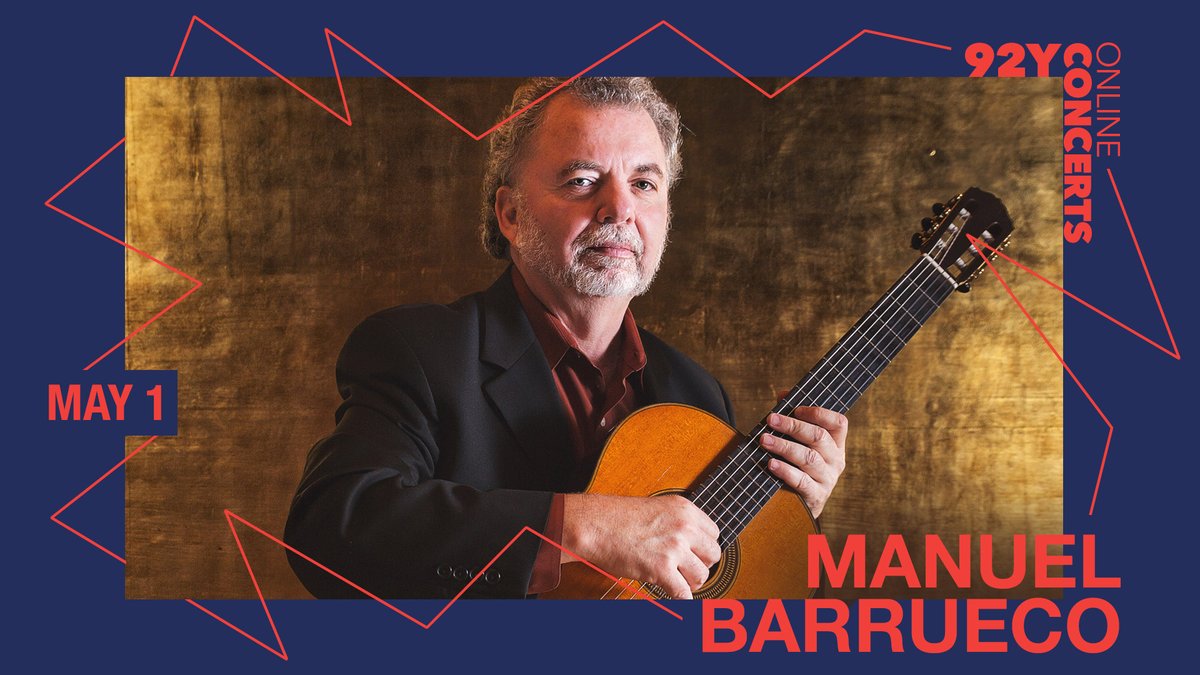 Barrueco's only online concert will be broadcast at @92Y on Saturday, May 1! 
Get your tickets here: 92y.org/event/manuel-b…

<a href="/george_peabody/">Peabody Institute</a>