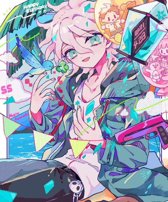 🏝happy birthday 凪斗!大好き!🏝
#狛枝凪斗生誕祭2021
#狛枝凪斗誕生祭2021 