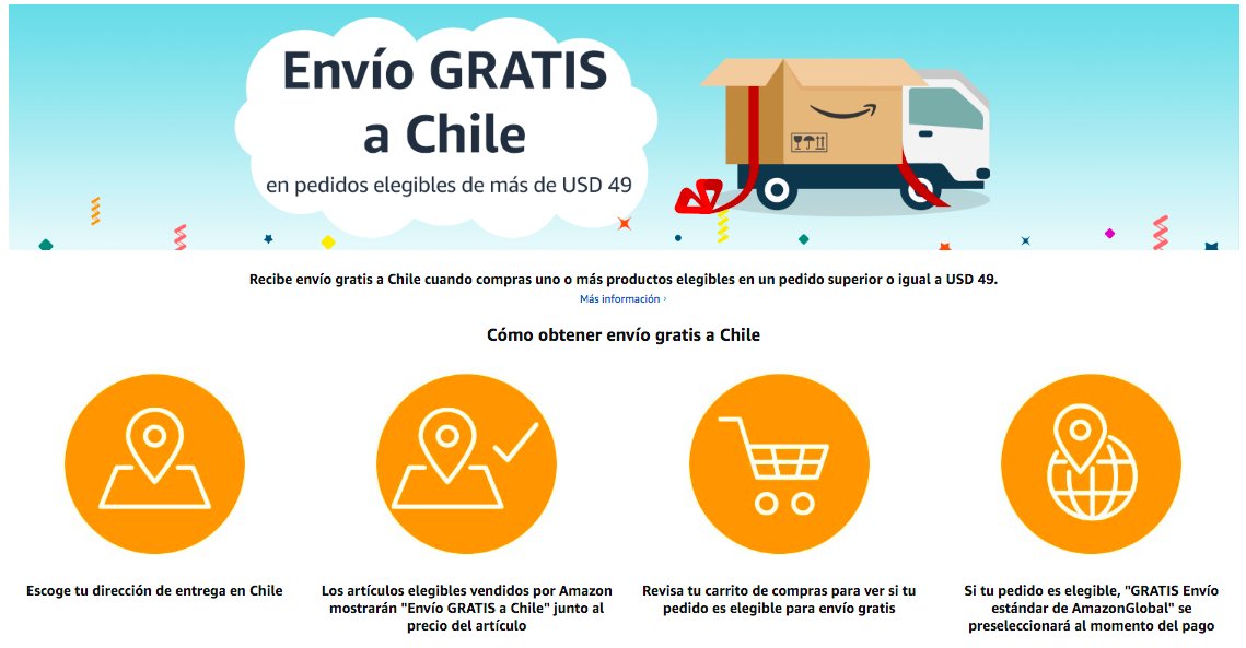 Andrés Huerta 👉📻 on X: 🔶 ATENCIÓN ACÁ:  remece al e-commerce  local y anuncia envíos GRATIS a Chile en pedidos por más de US$49 o  alrededor de $34.300. La marca explica