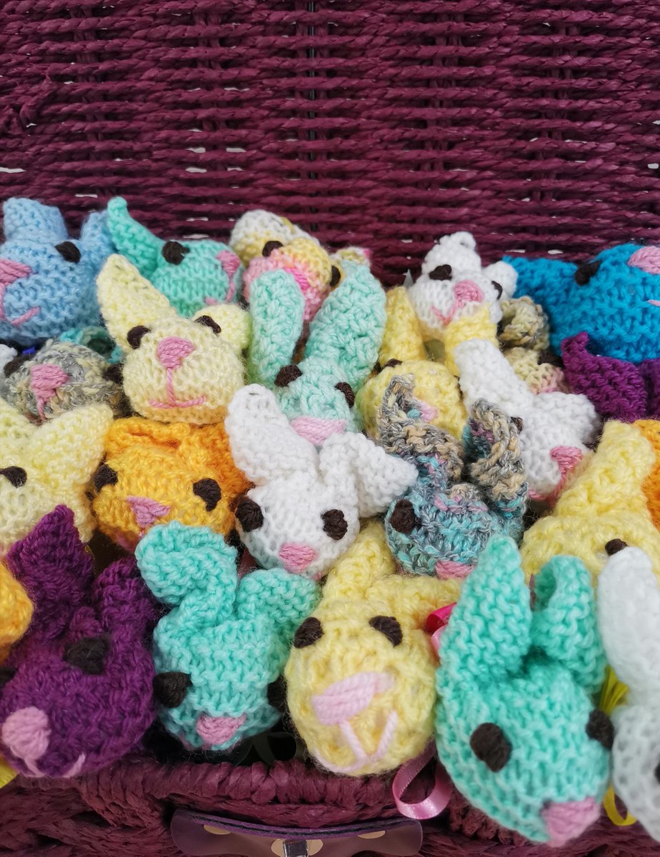 Sister_Helen_'s tweet image. Easter 2021
Our activities coordinator Nikaela turned knitted squares into Easter bunnies to give to each of our patients this Easter. Each bunny had a chocolate egg inside (or a plastic egg for those patients on special diets) #strokerecoverycentre #Easter2021 #strokenurse