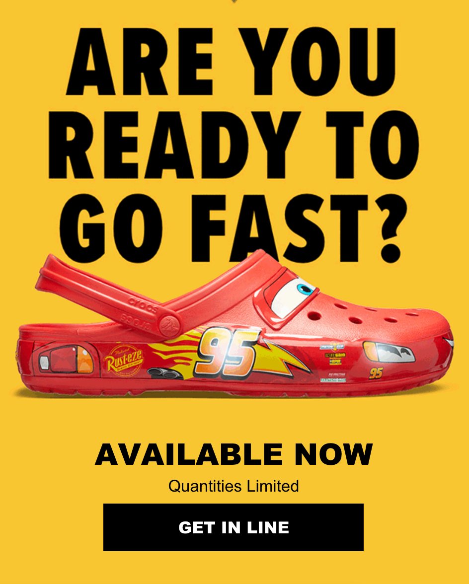 Lightning McQueen Adult Crocs Are Coming Soon! Start Your, 46% OFF