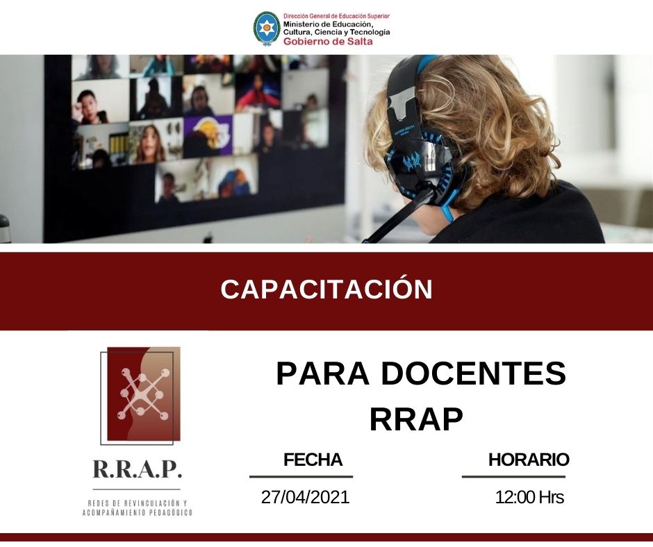 #AHORA lanzamos la capacitación #RRAP destinada a docentes de prácticas docentes; correspondientes al Profesorado de Biología IES 6010 📝