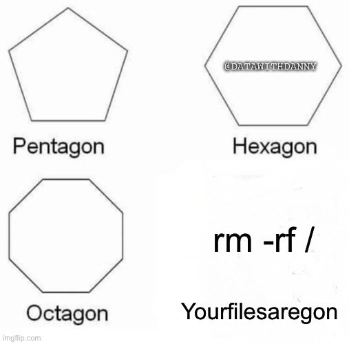 DataWithDanny's tweet image. Chances are you won’t have the right permissions but still... 🙃 #DataWithDanny #100DaysOfCode