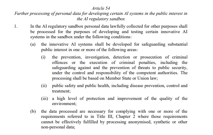 winfriedveil's tweet image. Interessant: der jüngst von der @EU_Commission vorgeschlagene Artificial Intelligence Act (#AIA?) enthält einen Weiterverarbeitungstatbestand im Sinne von Art. 6 IV #DSGVO. 

Ob #furtherprocessing für #AI-Zwecke dann wohl nur noch danach zulässig sein soll?