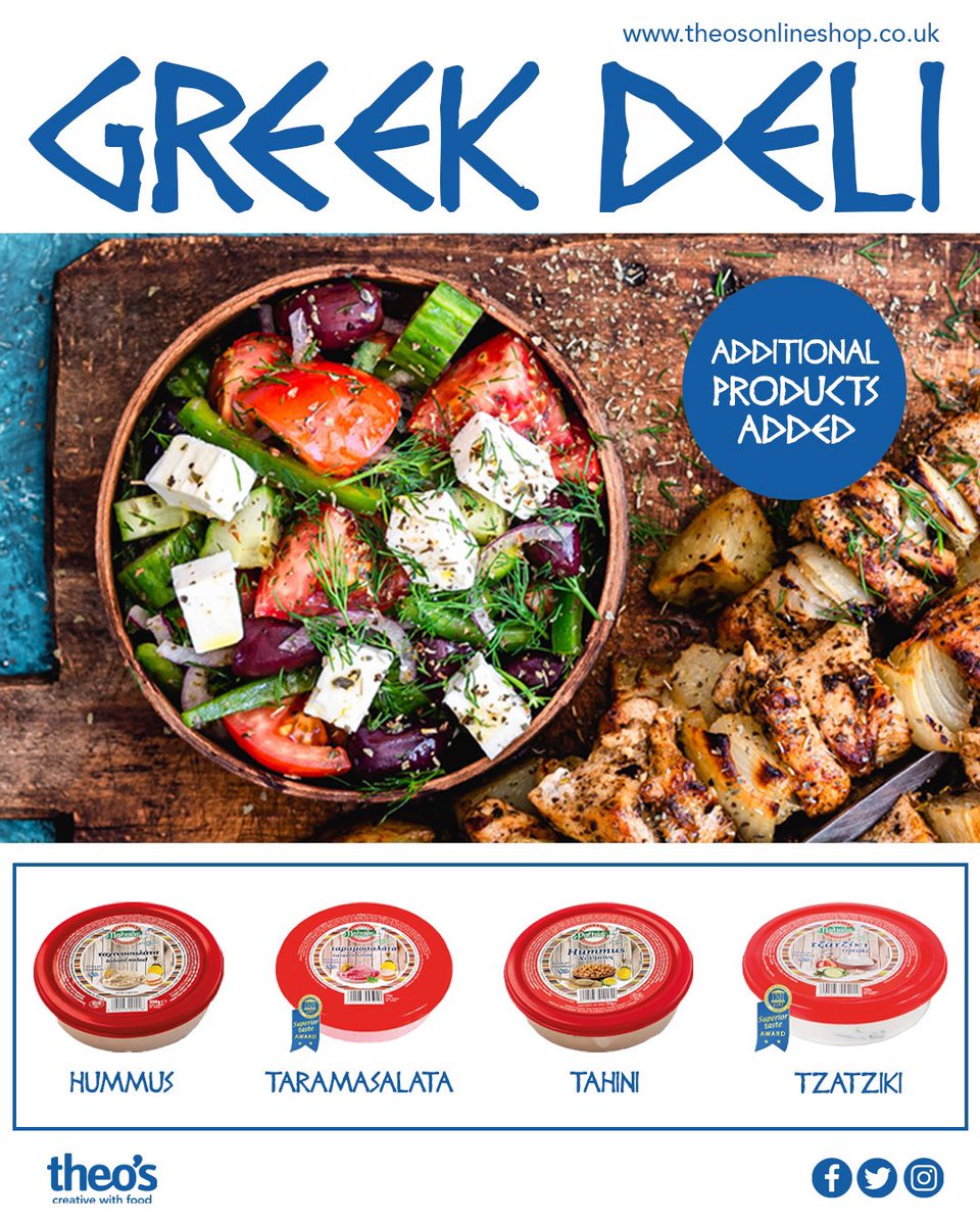 TheosFoodCo's tweet photo. Kalimera! We have a range of ambient, chilled and frozen products with the authentic flavours of Cyprus. From cheeses to sauces/dips through to traditionally cured meats. Get ordering ready for Greek Easter on 2nd May! https://t.co/ctJu9ohXD5