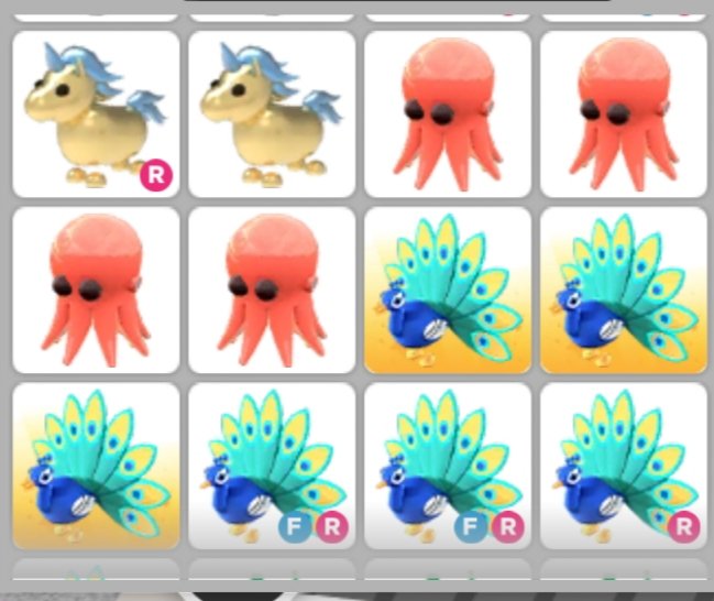 Ksmxiam's tweet photo. TRADING everything in this picture 
Looking for- neon golden uni
-neon octopus 
-neon peacock
-neon frost furry 
-neon turtle
-neon robo dog 
#adoptmetrades #adoptmeoffers #AMTrading #adoptmetrades #adoptmeoffers https://t.co/HuVimLYiLW
