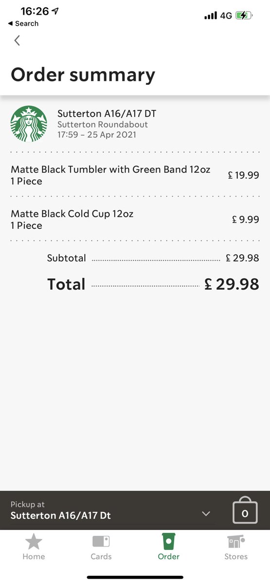 _abipaige's tweet photo. @StarbucksUK hello, I made this order online via the app. However when I went to the store to collect they told me they didn’t have these beakers in stock. I was told to get in contact with customer service. Please could someone sort this for me? https://t.co/9QC9PfkIPj