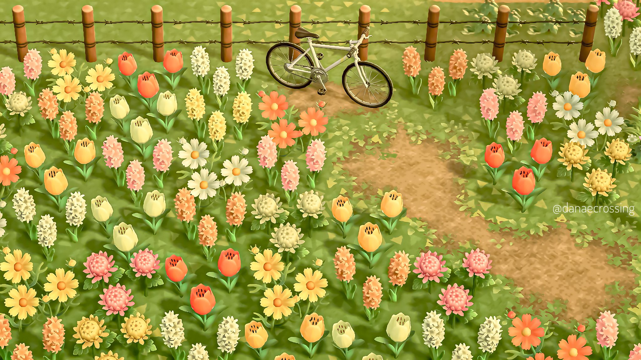 D a n a e on Twitter "the flowers are in full bloom 🌷 acnh 