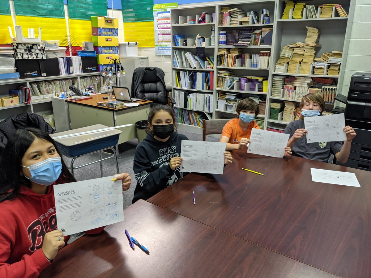 At Bonlee school, Ms. Johnson's ELA students have fun using illustrations to express ideas and bring text to life. #CCSLibraryMedia