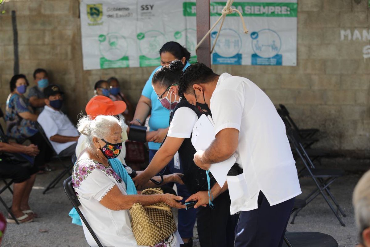 MauVila's tweet photo. Hoy iniciamos la aplicación de la segunda dosis de vacunas contra el Coronavirus para los adultos mayores de #Kanasín. Estamos trabajando en coordinación con el @GobiernoMX y las Fuerzas Armadas para que el proceso sea ordenado y eficiente. https://t.co/T96160Y5Hq