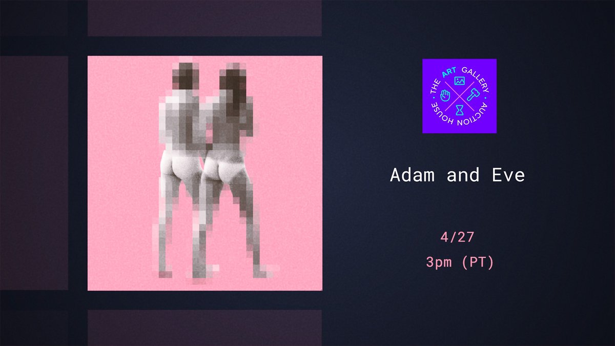 Today at 3pm PT (midnight Central Europe) "Adam and Eve" will be auctioned on <a href="/itstheAGAH/">The AGAH</a> .
Here: t.me/theagah

I'm honored to be part of it.