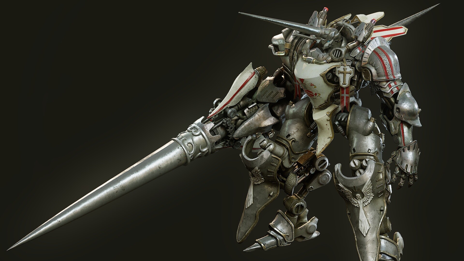 ArtStation - Steam Knight Lancelot, Emerson Tung