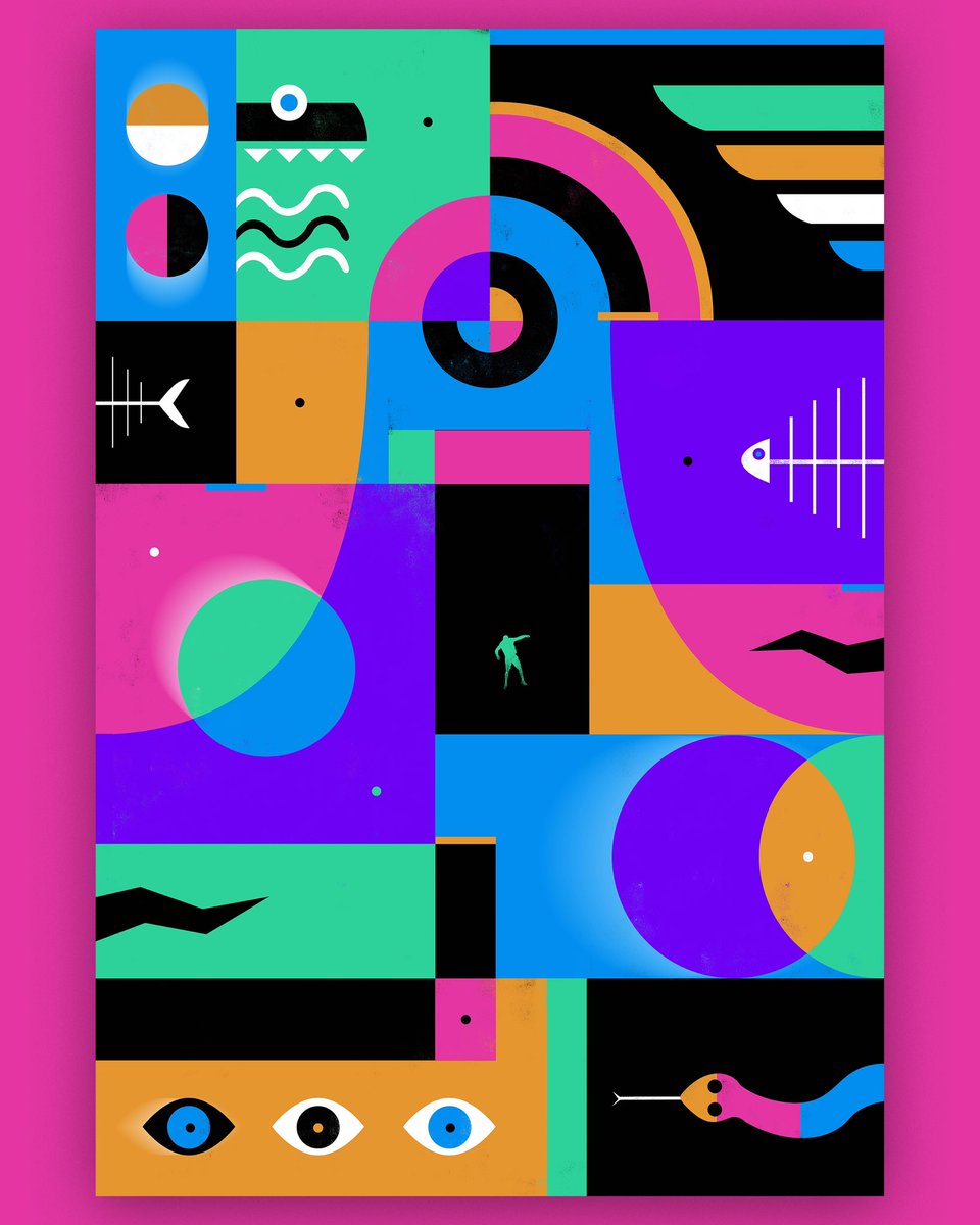 shadowstepstdio's tweet image. Left Brain 1 &amp;amp; 2 

Smash &amp;amp; Grab plunged into the depths of the left and right sides of the brain—emerging with a series of posters that can be found on the walls of Denver based restaurant, Super Mega Bien.