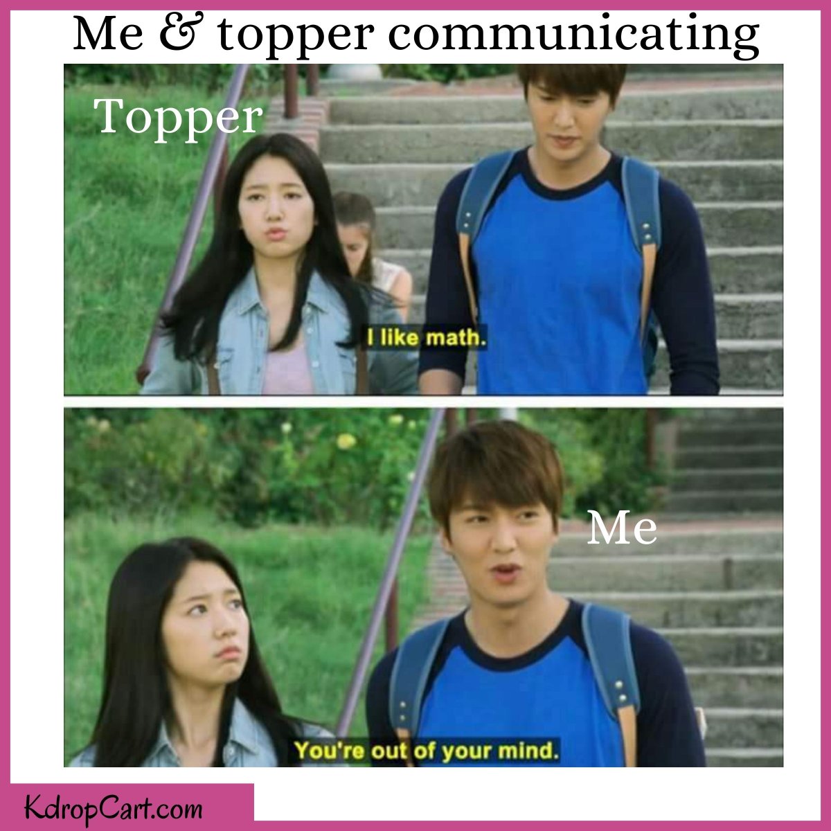 kdropcart's tweet photo. What is your last math score?😕
share it (pichhli bar nahi kiya tha aapne)💜
.
#kdropcart #kdropcart_memes #kdramamemes #kdramafunny #kdramafan #kdramalover #thheirskdrama #theheirs #leeminho #parkshinhye #leeminhofans #parkshinhyefan #kdramalover #koreandramas https://t.co/flnIYdb7Qf