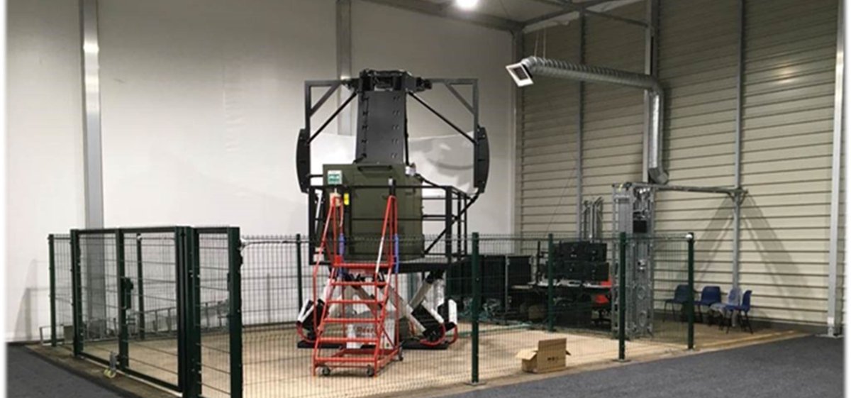 Pioneering new simulator in an industrial bay.