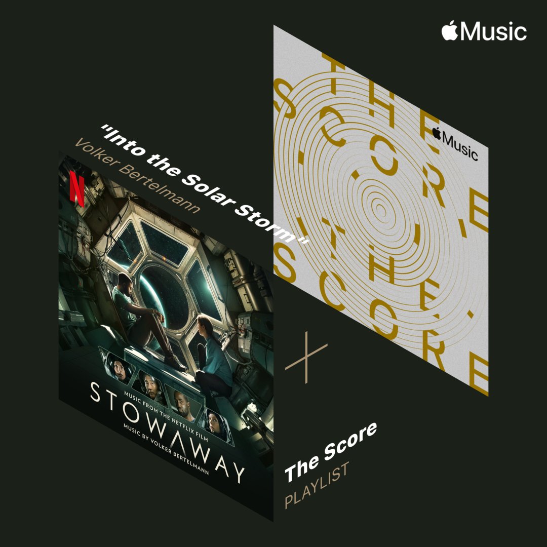 .<a href="/AppleMusic/">Apple Music</a> features my new piece 'Into the Solar Storm', from my 'Stowaway' OST, in their updated 'The Score' playlist. 

Thank you! 🙏

Listen: apple.co/32Rq9I4
Order: smarturl.it/stowaway

<a href="/LakeshoreRecs/">Lakeshore Records</a>