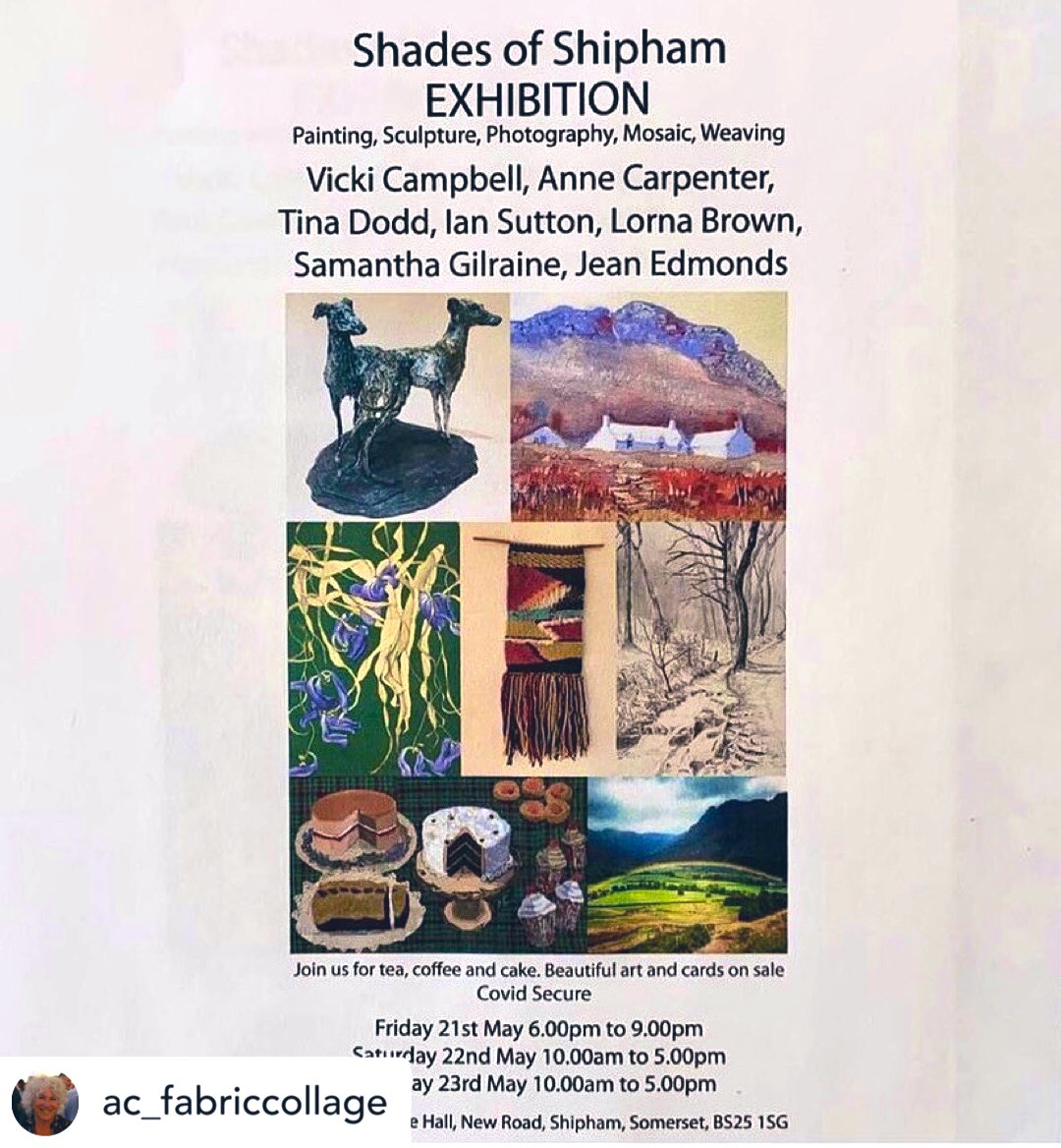 SGFADrawing's tweet photo. Meanwhile over on IG...
#sgfa member Anne Carpenter will be part of the Shades of #Shipham exhibition in May
Visit https://t.co/dWYueafIKe for details & to see how Anne draws using #textiles & collage
#art #drawing #artexhibition #Somerset #visitsomerset https://t.co/MOijC9gbqf