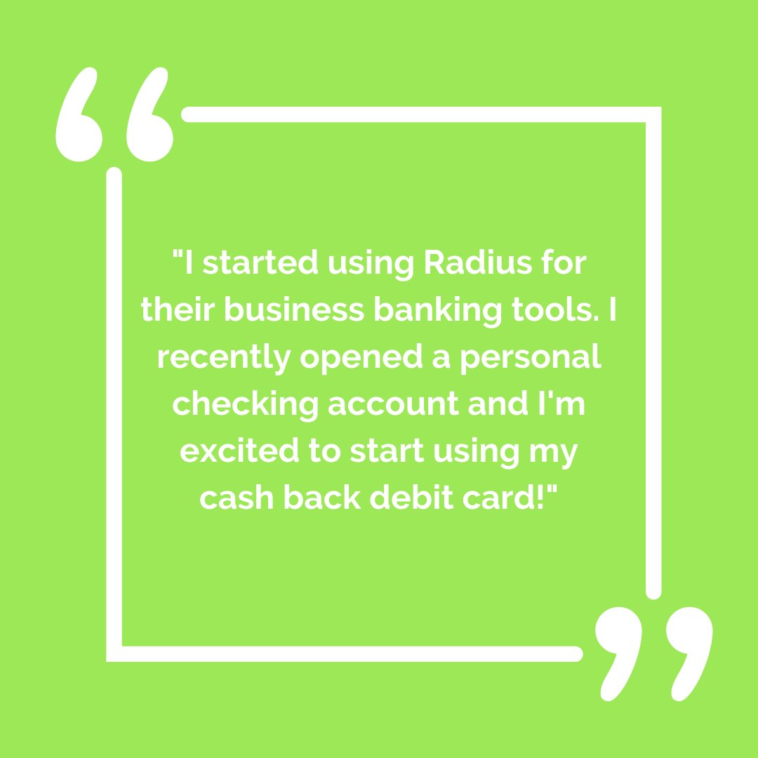 Radius on Twitter "There is more to banking than just saving money