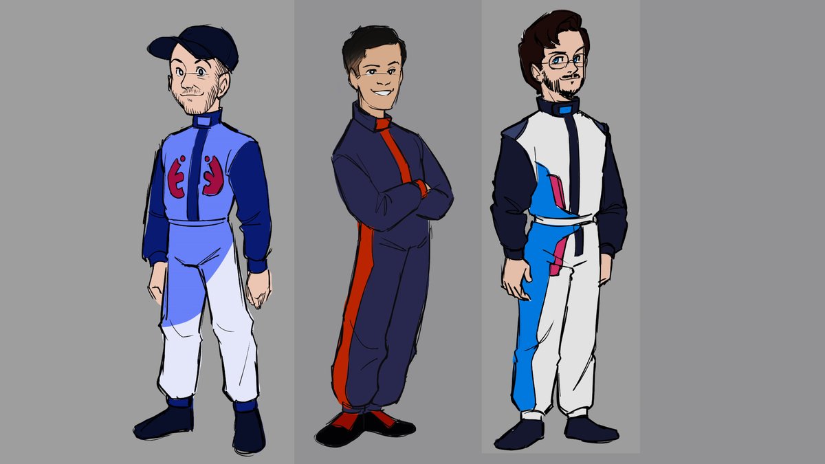 @_boostedmedia @_SuperGT @JimmyBroadbent We're cooking up something really cool inspired by your work. As a gift, we drew you all as characters. We'd love to pitch the project. We know Will's into it. Steve, Jimmy, I know you'll be interested! @kianabebop✏️