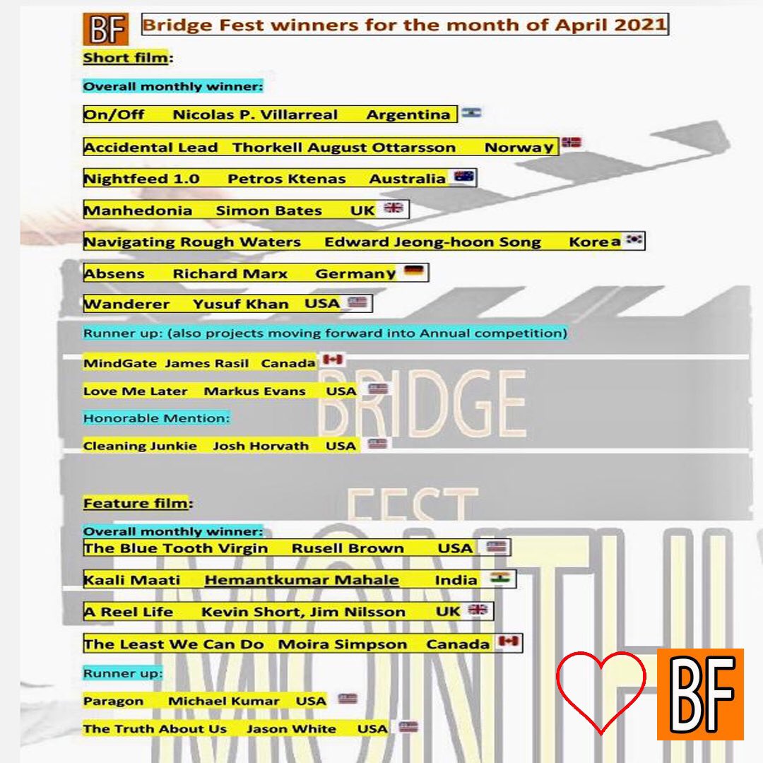 FestBridge's tweet image. Final monthly competition for 2020 season results are here! Annual results will be announced in few days.