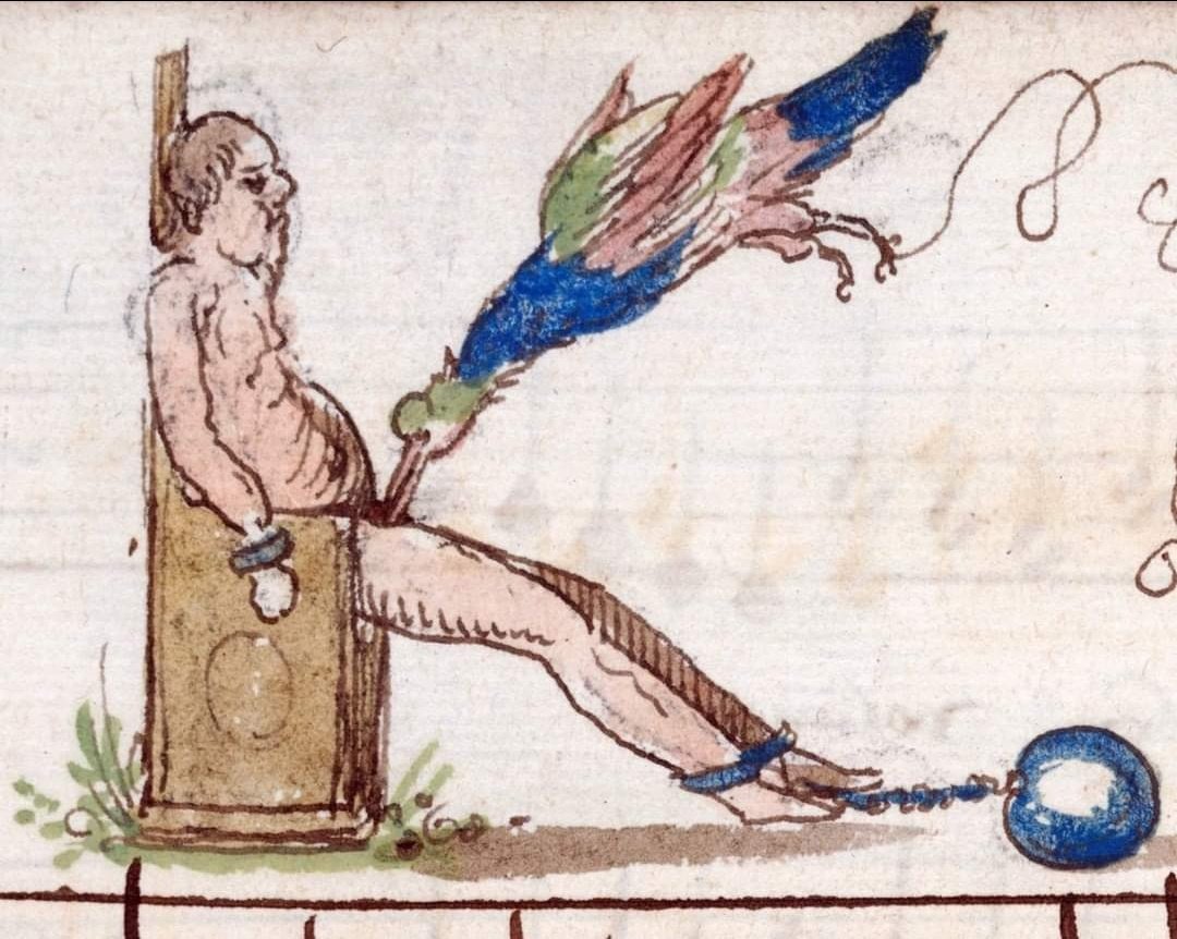 Monk 1: the next paragraph begins with "K", so we need an initial. Nothing flashy, but nice and big. Can you handle it?

Monk 2: definitely!

Monk 1: just checking...ya know... because of your reputation...you didn't make it weird, did you?

Monk 2: ...

Monk 1: did you?

Monk 2: