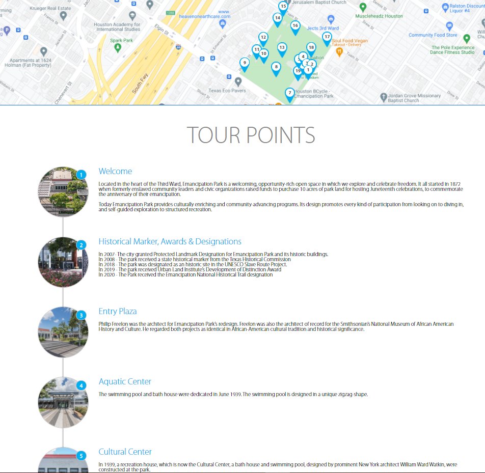 EPConservancy's tweet photo. Looking for something fun &amp; educational to experience with family? Stop by historic Emancipation Park. The GPS-led audio guide can be streamed by downloading the free @geo_tourist app on your phone.

Learn more: https://t.co/OOBW5qDnza

#WeLoveEmancipationPark #EPConservancy https://t.co/u1bF4IZkGF