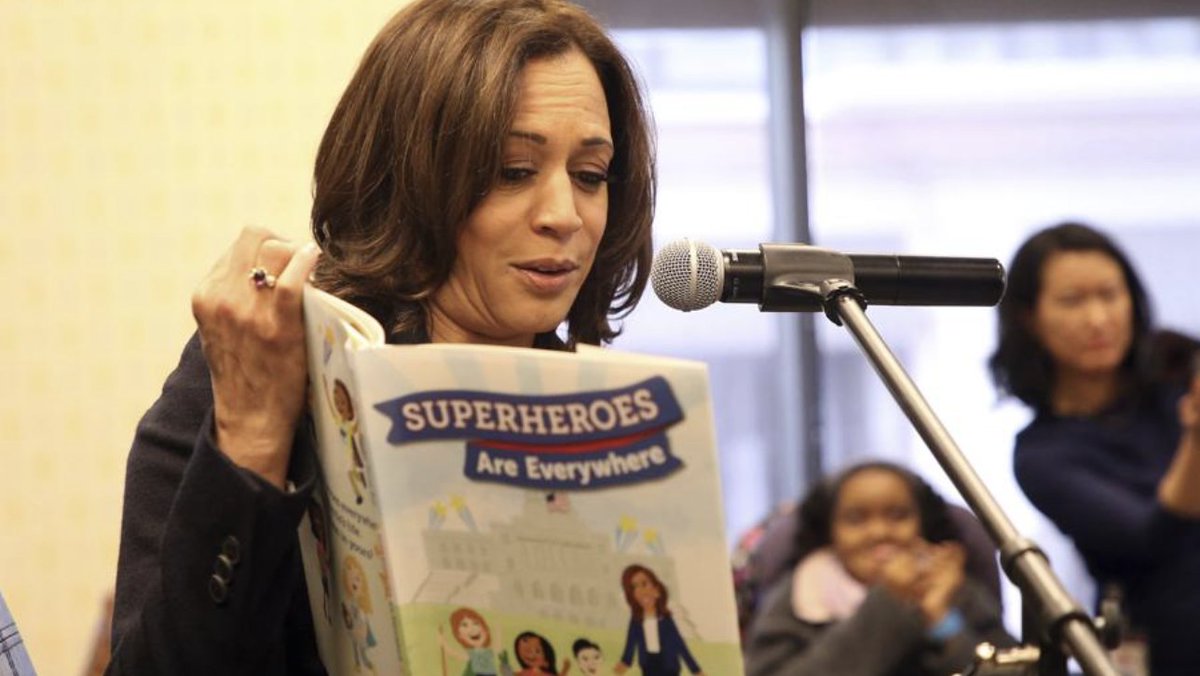 Fox pundits and GOP legislators are still spreading the debunked lie that the book by Kamala Harris was distributed to migrant children trib.al/yZKYucZ