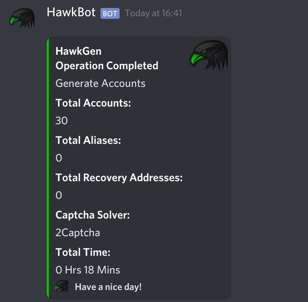dkronge's tweet image. New @HawkGenBot beta. Generating gmails honestly doesn&apos;t get easier than this.