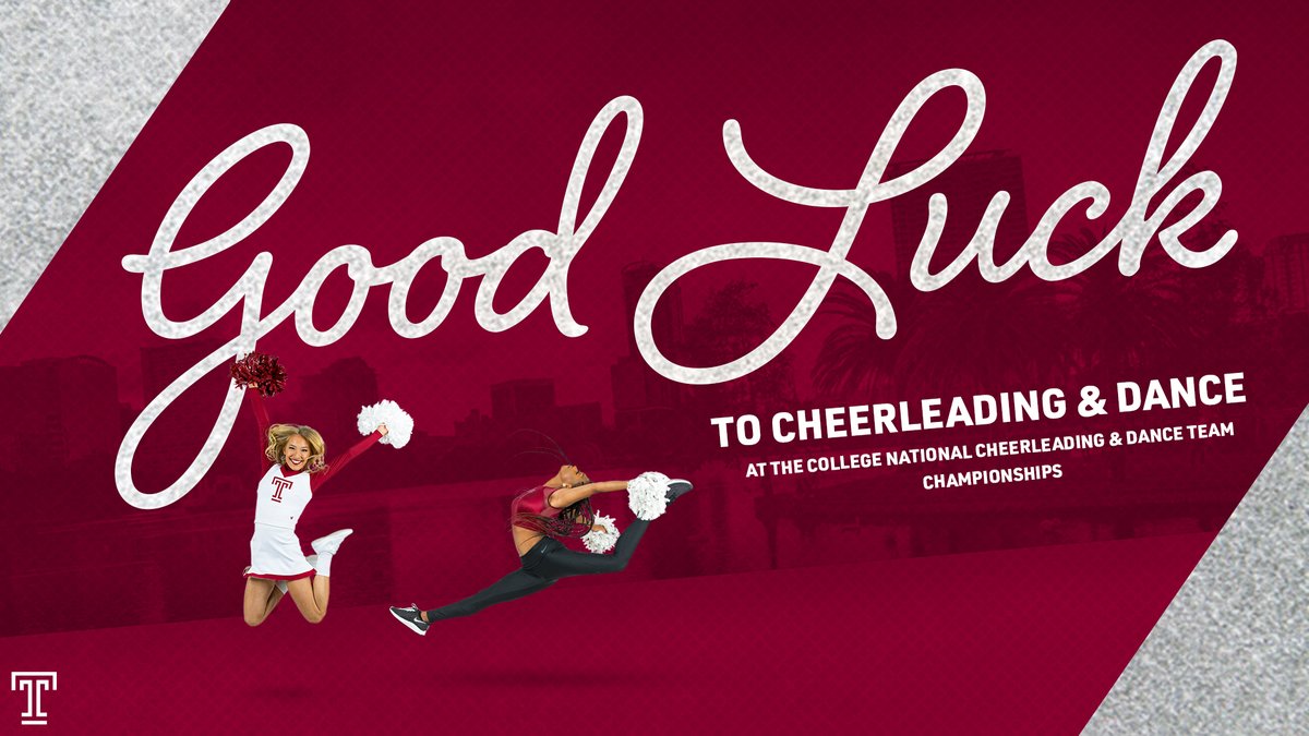 Temple Owls (@templeowls) on Twitter photo Good luck to <a href="/TempleCheer/">Temple Cheer</a> and the <a href="/TUDiamondGems/">Temple Dance Team</a> today as they compete in the College National Cheerleading & Dance Team Championships! Good luck to <a href="/TempleCheer/">Temple Cheer</a> and the <a href="/TUDiamondGems/">Temple Dance Team</a> today as they compete in the College National Cheerleading & Dance Team Championships!