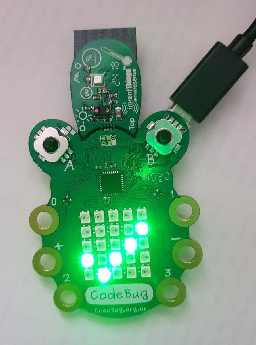 _codebug's tweet image. Turns out @_codebug Connects make quite a good test jigs -- have managed to whizz through testing the envirosense sensors.
