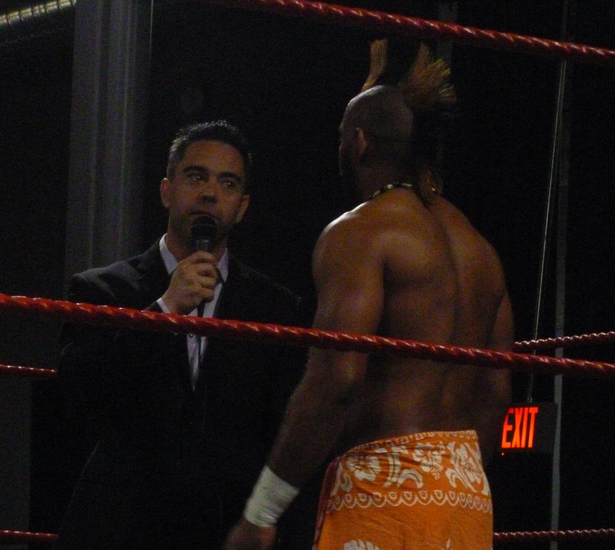 AdrianButlerWWE's tweet photo. Facebook memories 7 years ago. George Terzis as the commissioner as opposed to kicking the ๐ฉ out of each other as usual. #battlearts #mma #kickboxing #submission #wrestling #wwenxt https://t.co/kLiFtXbXhW