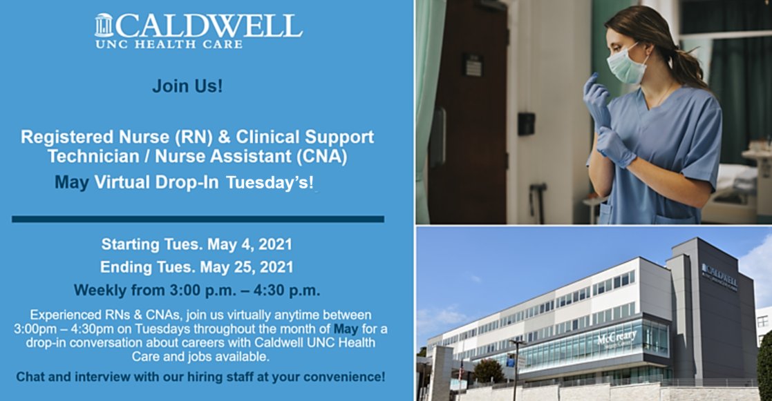 UNC Health Careers on Twitter "Join us, at your convenience, any
