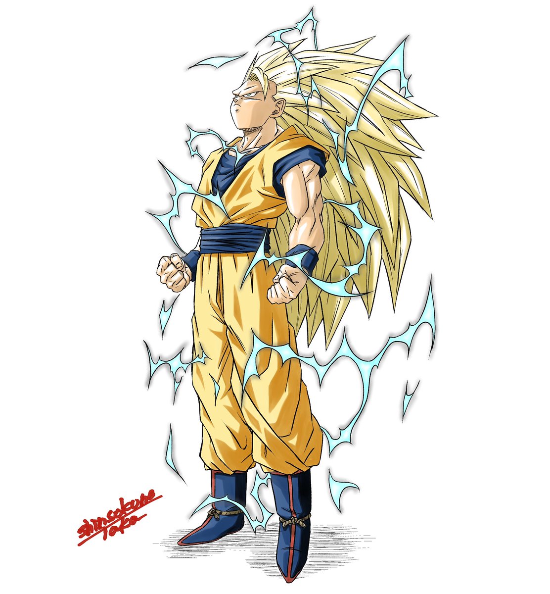 ドラゴンボール「スーパーベジットに続き…

【スーパーサイヤ人3
               」|神速の鷹のイラスト