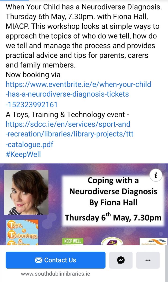I am presenting this talk next week for parents, family members, SNAs or anyone supporting a child with a neurodiverse diagnosis. This is a free event and I will leave time at the end to answer questions as best I can. #sdcclibraries #neurodiversity #asd #autism #ADHD #parenting