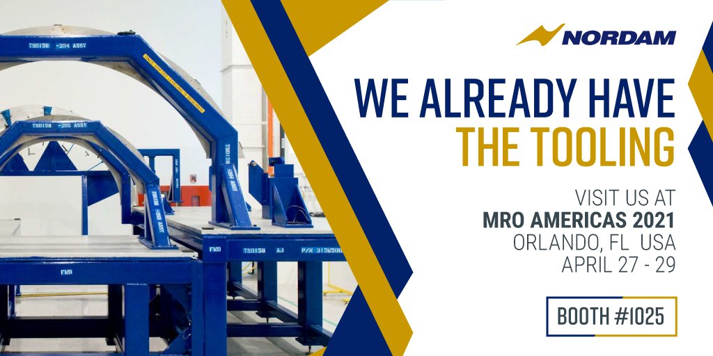 Come by and see us at #MROAmericas booth #1025 to learn about our well-engineered, long-lasting aircraft component repairs. Ready to connect (safely) with our customers and vendors! NORDAM.com 

#NORDAM #compositeexperts #mro #aircraftrepair
#AeroSpace #avweek