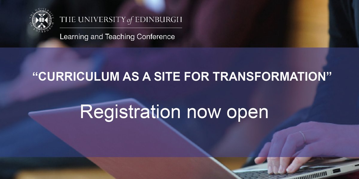 Registration for the Learning &amp; Teaching Conference 2021 is now open! Taking place from 15-17 June the conference brings together staff and students to share good practice and innovation in learning and teaching. Register your place now: edin.ac/2hv6VAD #uoeltconf21