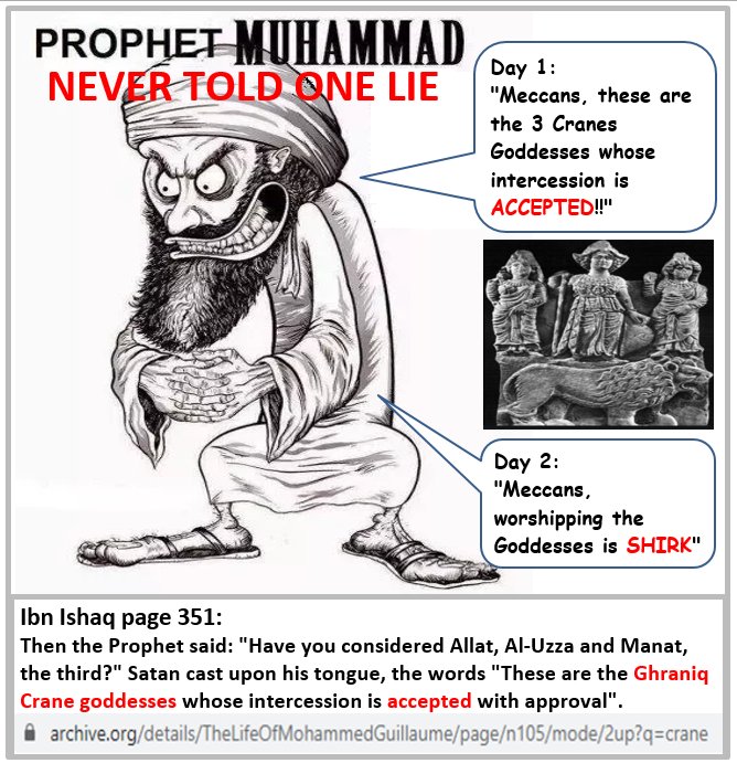 QueenAllat's tweet photo. #ExMuslimBecause Muhammed can't stop lying #LyingProphet #ChangedQuran #childrensrights #WomensRights https://t.co/0DAYsNowcH
