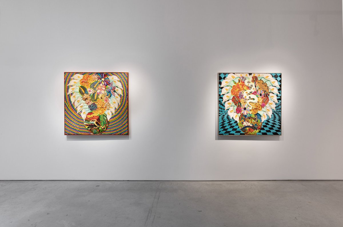 nikidracos's tweet photo. Thrilled to be presenting the work of Caroline Larsen (NY) and Clint Neufeld (SK). FLOWER BAE, exhibition images available online.  https://t.co/GVkrMT7aNx
#carolinelarsen #clintneufeld #flowerbae #oilpainting #ceramicsculptures #generalhardwarecontemporary https://t.co/f3tO3b4LHU