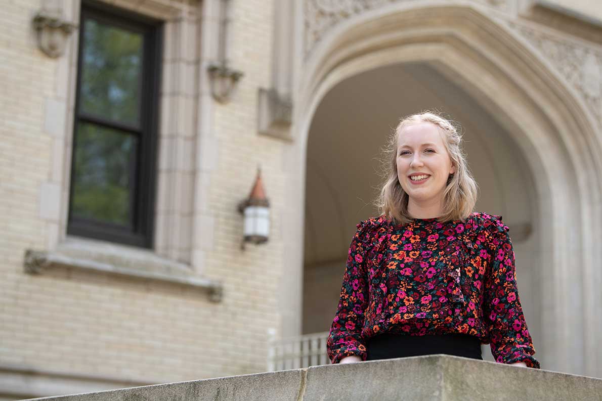 Sydney (Maureen) Hanes ’21, global &amp; international studies major, has received an English Teaching Assistantship (ETA) from the Fulbright U.S. Student Program. She will serve as a teaching assistant and cultural ambassador in Kyrgyzstan!

Read more here! ow.ly/fCbk50EyNya