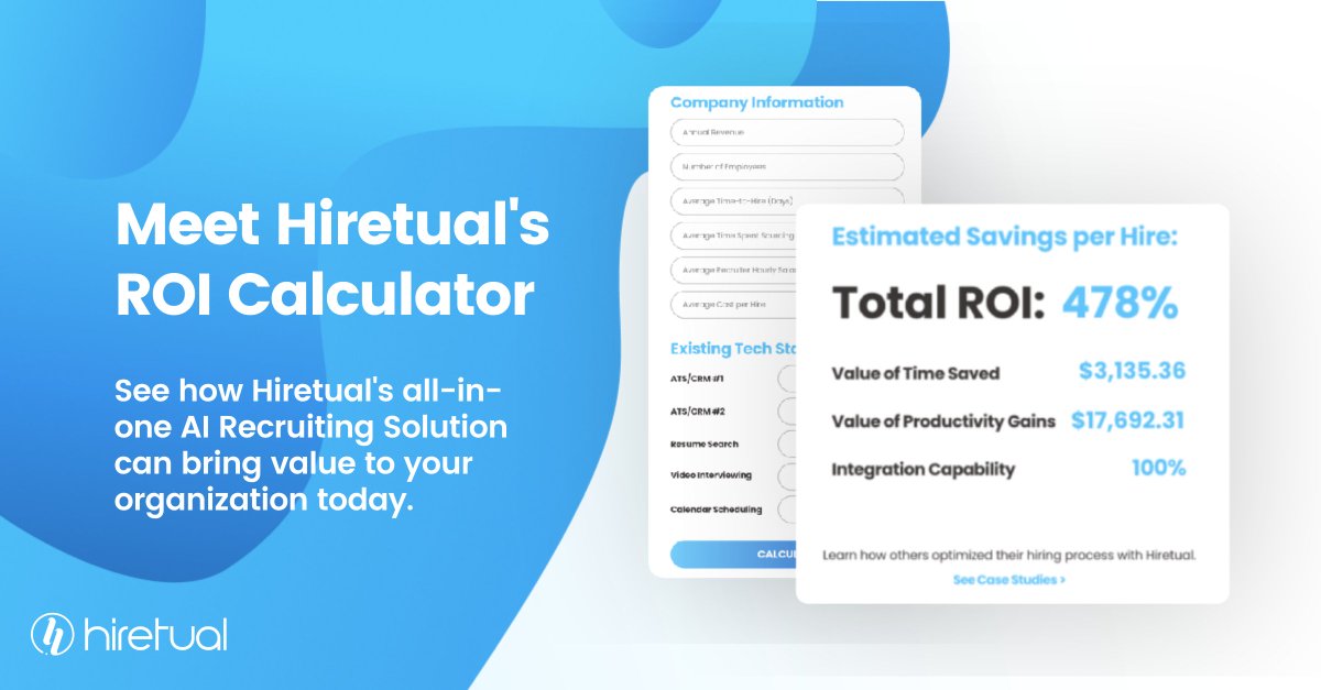 hireez's tweet image. Introducing our very own Hiretual ROI Calculator! See the true value Hiretual can bring to your recruitment team through financial, productivity, and efficiency gains 👉 bit.ly/2S1I78F

#recruiting #recruitingtech #roi