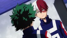 In fact the entire reason Todo moves from being on Bk’s radar to being followed by a heat seeking middle is because during the festival Todo singled Deku out as his main competitor and that had Katsuki seeing red(to the point of literal stalking)
