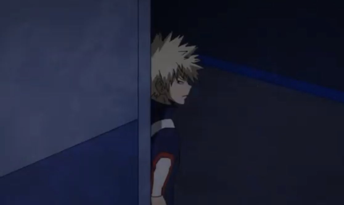 In fact the entire reason Todo moves from being on Bk’s radar to being followed by a heat seeking middle is because during the festival Todo singled Deku out as his main competitor and that had Katsuki seeing red(to the point of literal stalking)