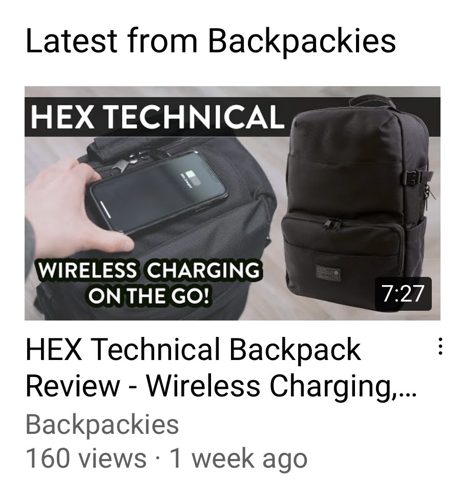 Check out this great in-depth video review of our Technical Backpack. Thanks Backpackies 🙏 youtu.be/uhAGz6HN5cg #HEXplore - - - #backpack #backpacker #dailybackpack #laptopbag #bagsofinstagram #bestbags #backpackkid #backpackers