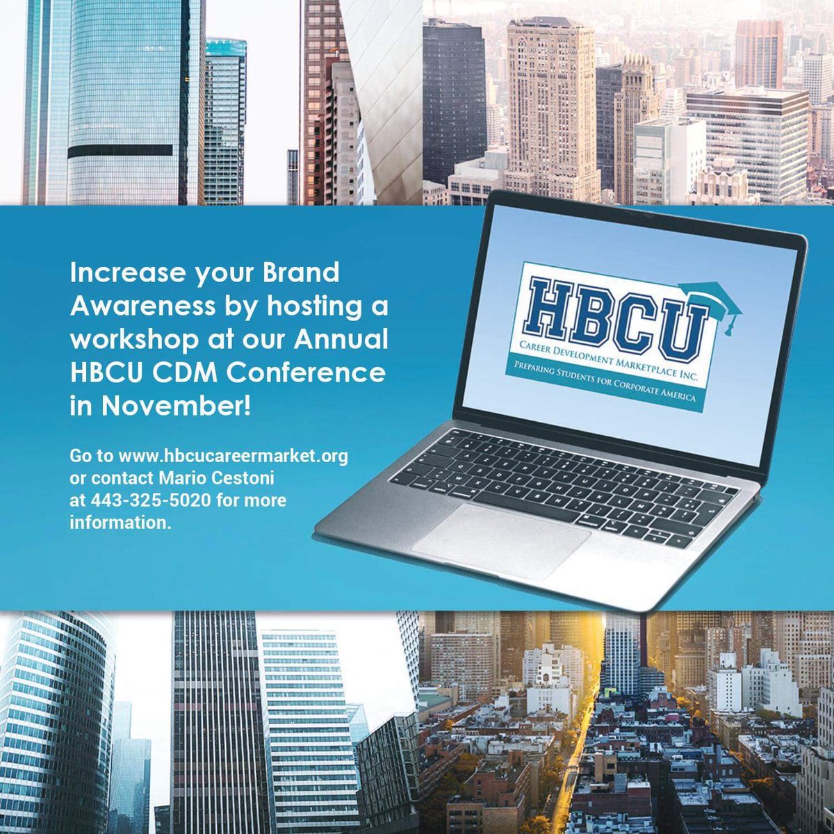 Increase your Brand Awareness! Be part of our HBCU CDM Conference this fall. Visit hbcucareermarket.org #HBCUCDM  #HBCU #HBCUPortal #CorporateAmerica  #Leadership #Skills #Professional #Careers #Interests #Resume #Recruit #Internships #Networking #Connect #Talent #JoinUs